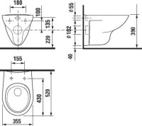 Комплект Унитаз подвесной Roca Mateo + Крышка DIWO Матео 0346 быстросъемное, с микролифтом + Инсталляция VitrA V-Fix Core 732-5800-01PV + Кнопка Root Round 740-2295 никель