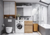 Тумба с раковиной AQUATON Лондри 60 R, дуб сантана