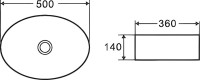 Накладная раковина D&K Matrix 50