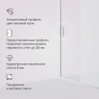 Душевая дверь в нишу AM.PM Gem Solo W90G-110-1-195MM 110 см