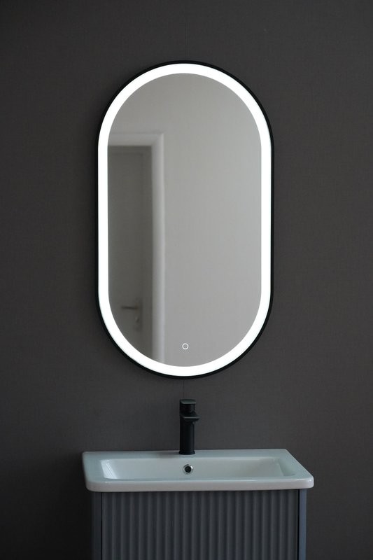 Мебель для ванной комнаты Alavann Wave 60 подвесная, голубой деним