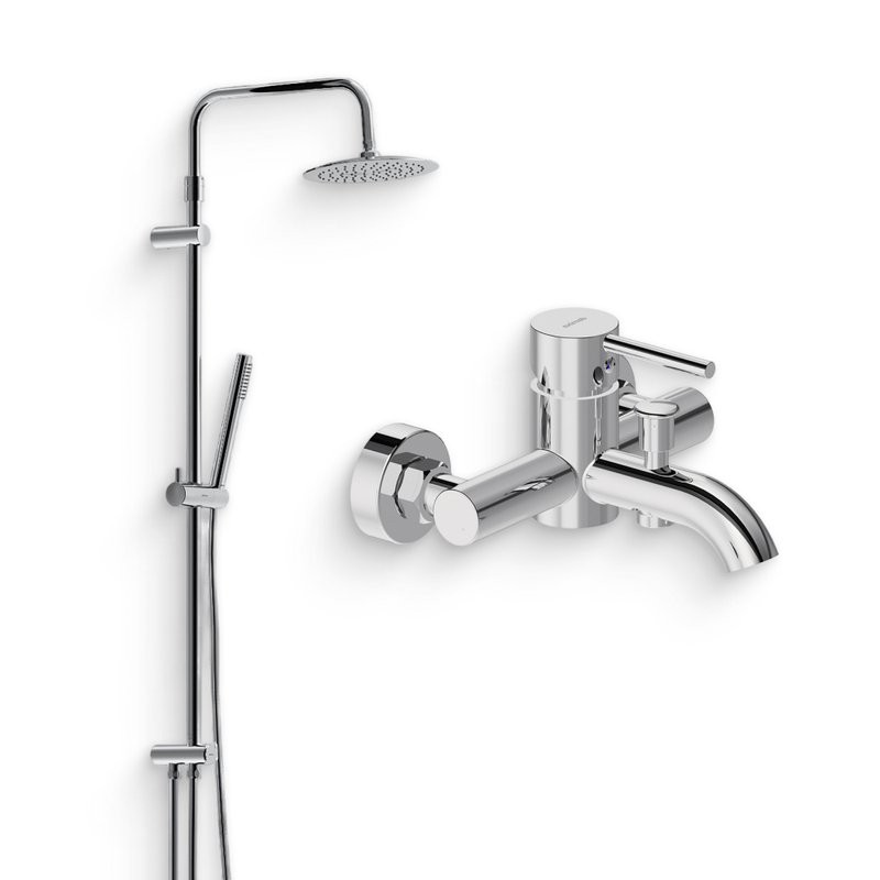 Душевой комплект Смеситель Damixa Scandinavian Pure 361000000 + Стойка 936000000