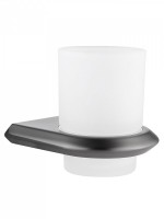 Стакан для ванной Abber Nord AA1556NG настенный, никель, стеклянный