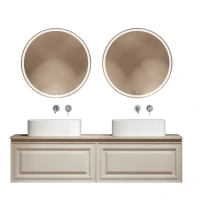 Мебель для ванной комнаты Sancos Very 160 beige soft, столешница бежевая TT160A2, раковина CN6052