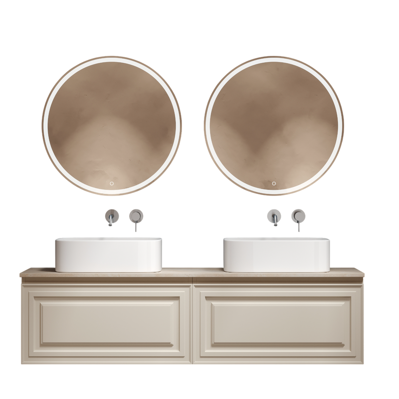 Мебель для ванной комнаты Sancos Very 160 beige soft, столешница бежевая TT160A2, раковина CN6052