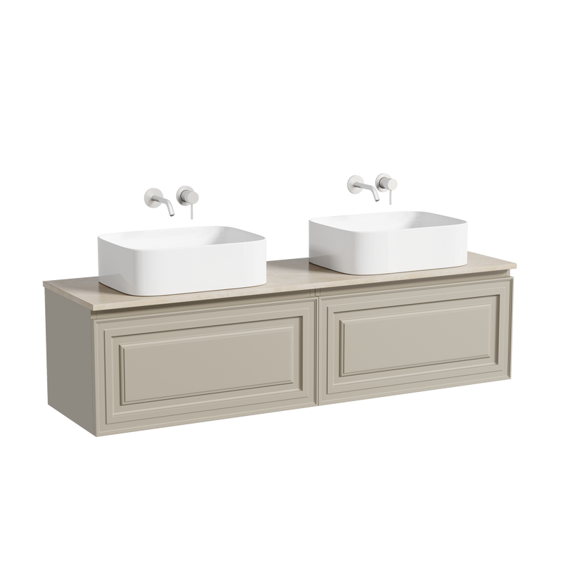 Мебель для ванной комнаты Sancos Very 160 beige soft, столешница бежевая TT160A2, раковина CN6052