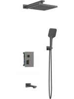 Душевой комплект AltroBagno Lamberto AltroBagnoLamberto040411GM С ВНУТРЕННЕЙ ЧАСТЬЮ, оружейная сталь