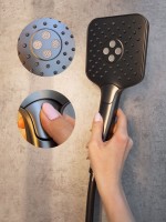 Душевой комплект AltroBagno Lamberto AltroBagnoLamberto040411GM С ВНУТРЕННЕЙ ЧАСТЬЮ, оружейная сталь