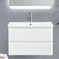 Тумба под раковину BelBagno Albano-Cer 105 подвесная, bianco lucido