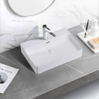 Накладная раковина Abber Rechteck AC2201 белая