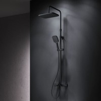 Душевая стойка AM.PM Func F078F522 с термостатом, черная