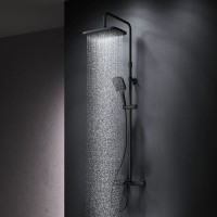 Душевая стойка AM.PM Func F078F522 с термостатом, черная