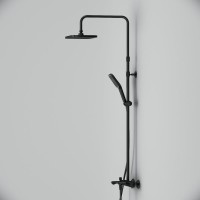 Душевая стойка AM.PM Func F078F522 с термостатом, черная