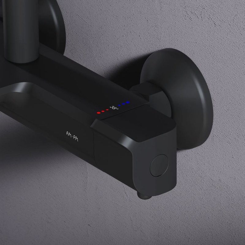 Душевая стойка AM.PM Func F078F522 с термостатом, черная