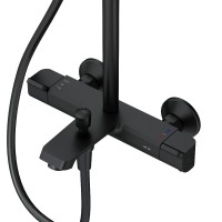 Душевая стойка AM.PM Func F078F522 с термостатом, черная