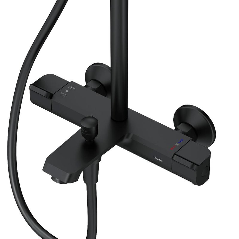 Душевая стойка AM.PM Func F078F522 с термостатом, черная