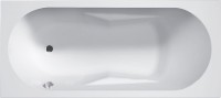 Акриловая ванна Riho Bathtubs Lazy L 180x80 см, левая, пристенная, еurowhite, на ножках