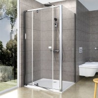 Душевой уголок Ravak Pivot PDOP2 110х100, Transparent, профиль хром