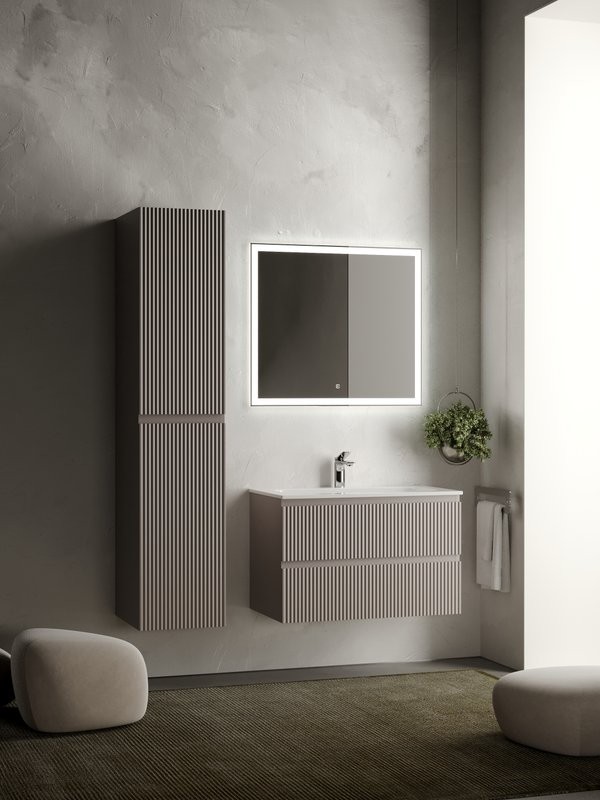 Тумба с раковиной Sancos Snob R 80 см, doha soft