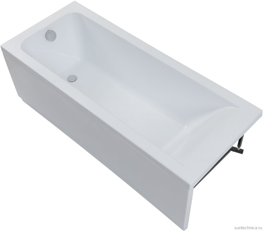 Акриловая ванна Aquanet Bright 267835 170x70 см, пристенная, белая, с каркасом