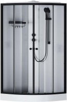 Душевая кабина AM.PM X-Joy W94C-401-100BT 100х100 см, низкий поддон, матовый черный