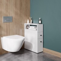 Тумба в туалет Onika Кроун 20 напольная, с открытой полкой, белая