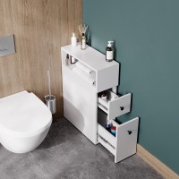 Тумба в туалет Onika Кроун 20 напольная, с открытой полкой, белая