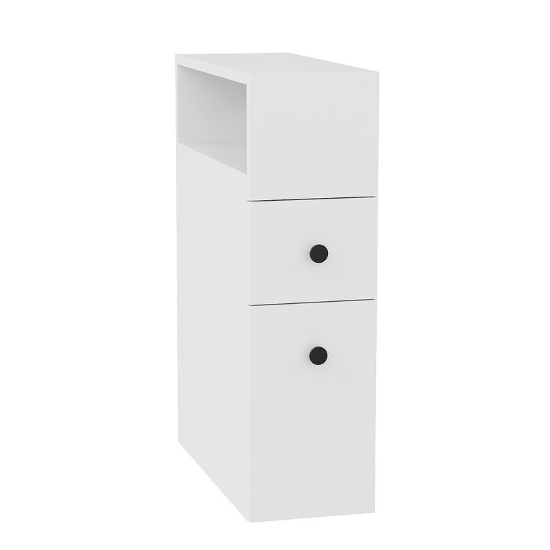 Тумба в туалет Onika Кроун 20 напольная, с открытой полкой, белая