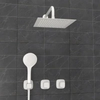 Душевой комплект Wasserkraft Saale A9551.266.146.254.328.156.155 С ВНУТРЕННЕЙ ЧАСТЬЮ, белый