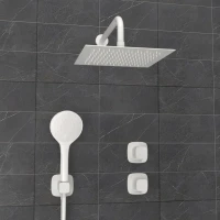 Душевой комплект Wasserkraft Saale A9551.266.146.254.328.156.155 С ВНУТРЕННЕЙ ЧАСТЬЮ, белый