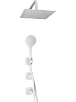 Душевой комплект Wasserkraft Saale A9551.266.146.254.328.156.155 С ВНУТРЕННЕЙ ЧАСТЬЮ, белый