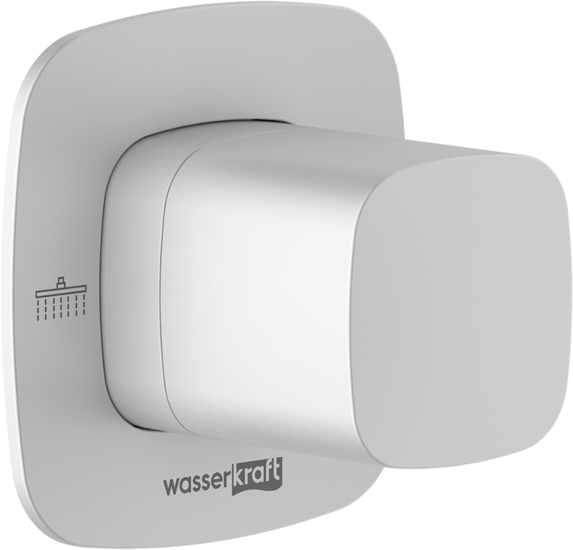 Душевой комплект Wasserkraft Saale A9551.266.146.254.328.156.155 С ВНУТРЕННЕЙ ЧАСТЬЮ, белый