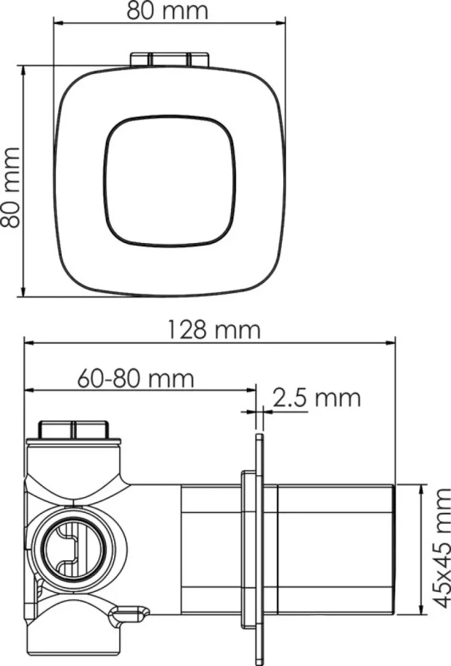 Душевой комплект Wasserkraft Saale A9551.266.146.254.328.156.155 С ВНУТРЕННЕЙ ЧАСТЬЮ, белый