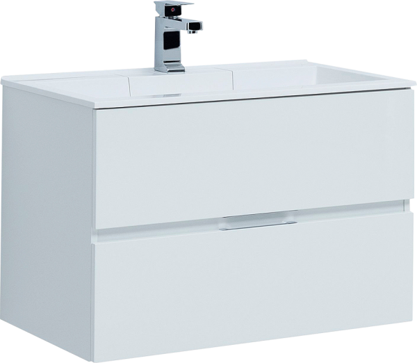 Тумба с раковиной Aquanet Алвита 80 белая