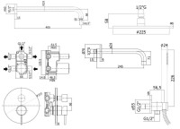 Душевой комплект Paffoni Light KITLIG019NO141 С ВНУТРЕННЕЙ ЧАСТЬЮ, черный матовый