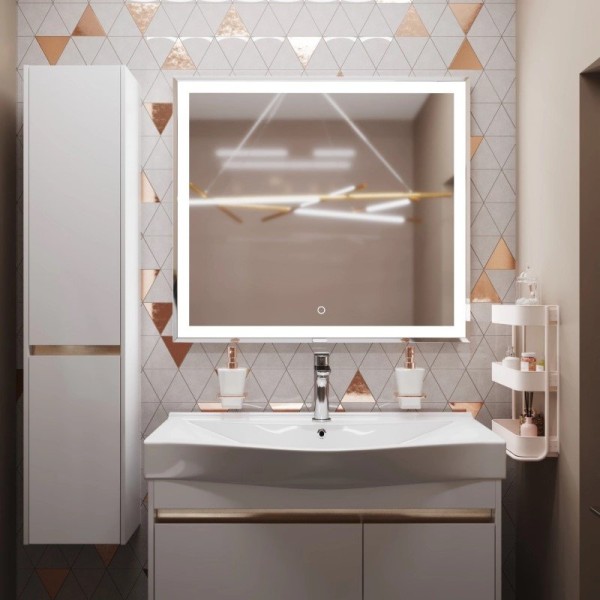 Зеркало Mixline Минио 90 с подсветкой