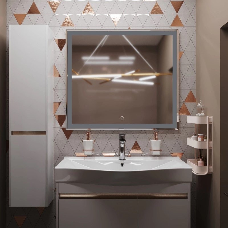 Зеркало Mixline Минио 90 с подсветкой