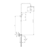 Душевая стойка Splenka S03 S03.24.09 графит Душевая стойка Splenka S03 S03.24.09 графит