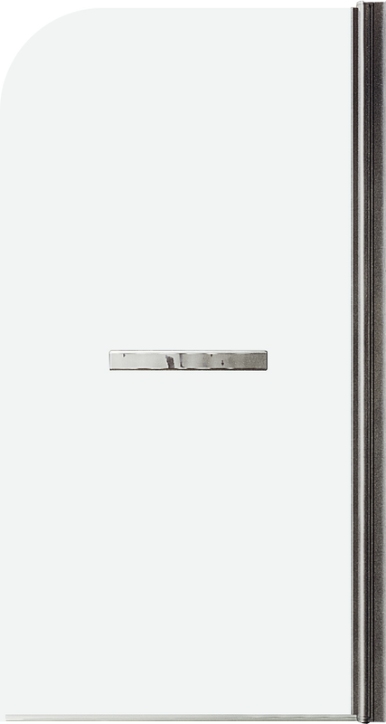 Шторка на ванну Maybahglass MGV-782-5 70x140, профиль матовый хром, стекло прозрачное