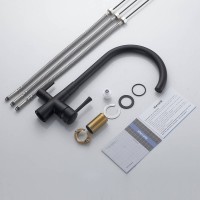 Смеситель для кухни с подключением фильтра Shevanik S428H, черный Смеситель для кухни с подключением фильтра Shevanik S428H, черный