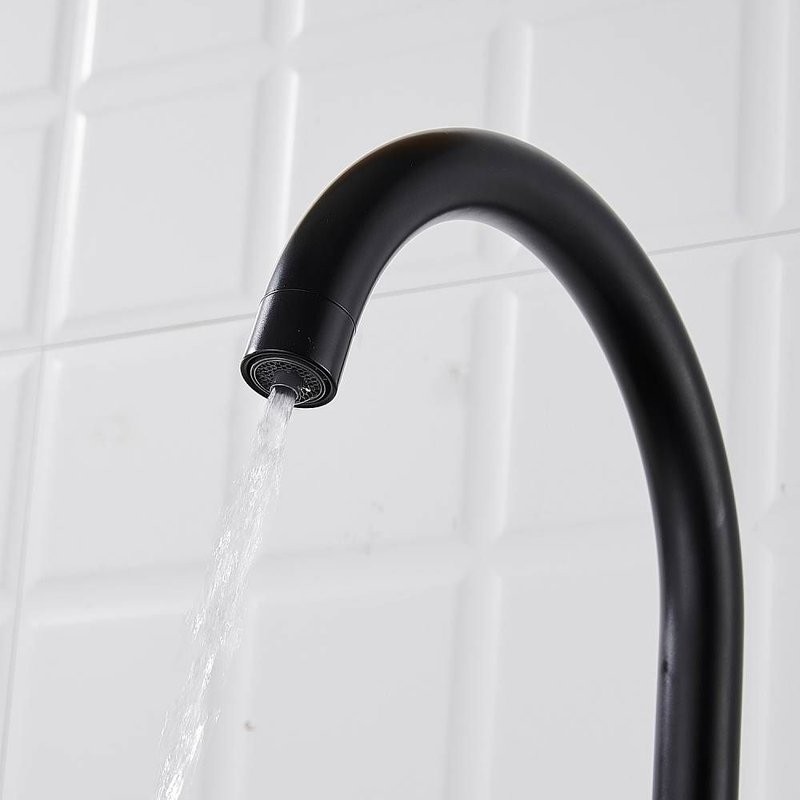 Смеситель для кухни с подключением фильтра Shevanik S428H, черный