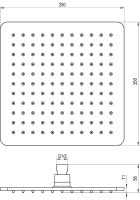 Верхний душ Ravak 986.00CR хром
