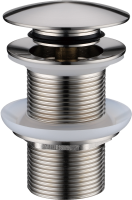 Донный клапан для раковины Boheme 612-NB без перелива, nickel brush