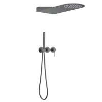 Душевой комплект Timo Saona SX-2340/18SM С ВНУТРЕННЕЙ ЧАСТЬЮ, черное золото