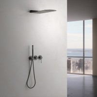 Душевой комплект Timo Saona SX-2340/18SM С ВНУТРЕННЕЙ ЧАСТЬЮ, черное золото