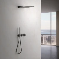 Душевой комплект Timo Saona SX-2340/18SM С ВНУТРЕННЕЙ ЧАСТЬЮ, черное золото