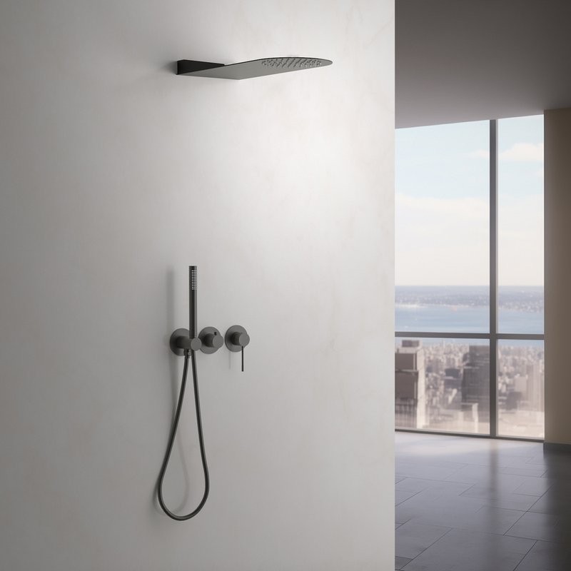 Душевой комплект Timo Saona SX-2340/18SM С ВНУТРЕННЕЙ ЧАСТЬЮ, черное золото