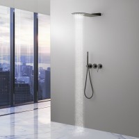 Душевой комплект Timo Saona SX-2340/18SM С ВНУТРЕННЕЙ ЧАСТЬЮ, черное золото