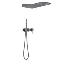 Душевой комплект Timo Saona SX-2340/18SM С ВНУТРЕННЕЙ ЧАСТЬЮ, черное золото