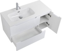 Мебель для ванной комнаты BelBagno Etna 100 L 2 ящика, дверца, bianco lucido
